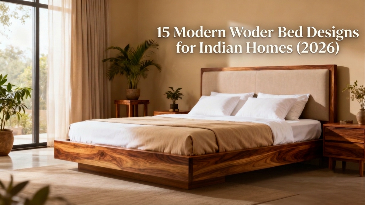 15 Modern Wooden Bed Designs for Indian Homes (2026)