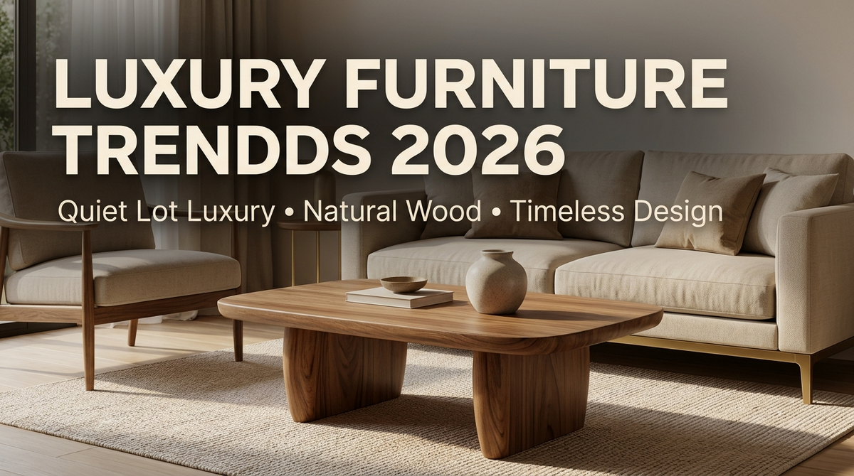 Luxury Solid Wood Furniture Trends 2026: Quiet Luxury, Natural Finishes and Timeless Design