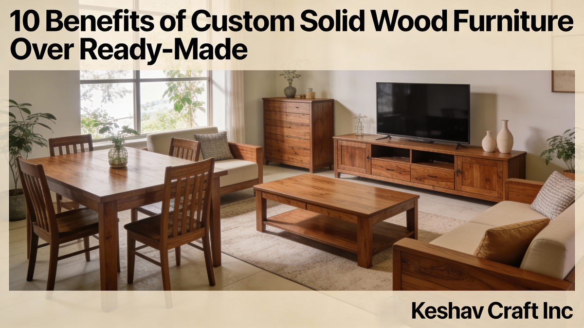 10 Benefits of Custom Solid Wood Furniture Over Ready-Made