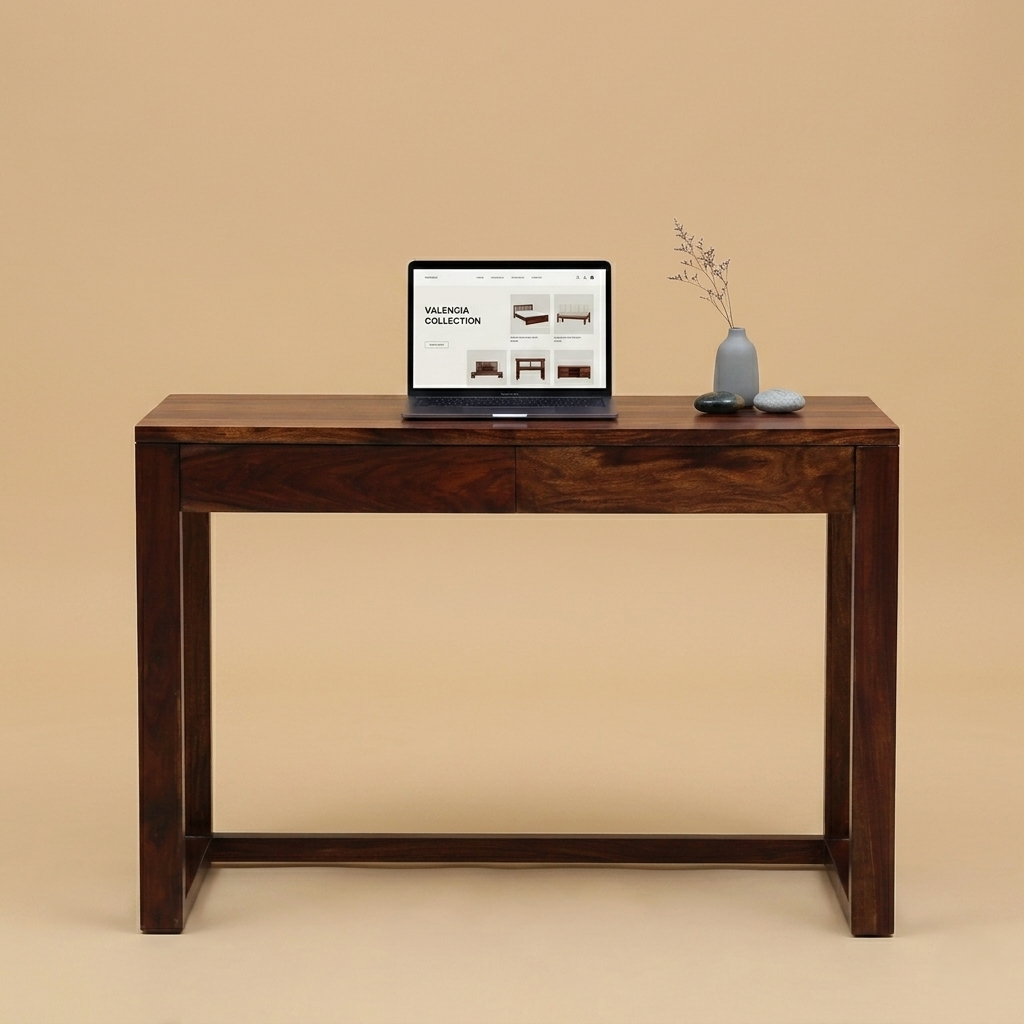 Alden Writing Desk In Honey Oak Finish