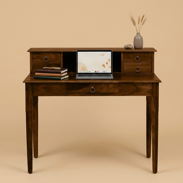 Aurex Brivon Writing Desk in Provincial Teak Finish