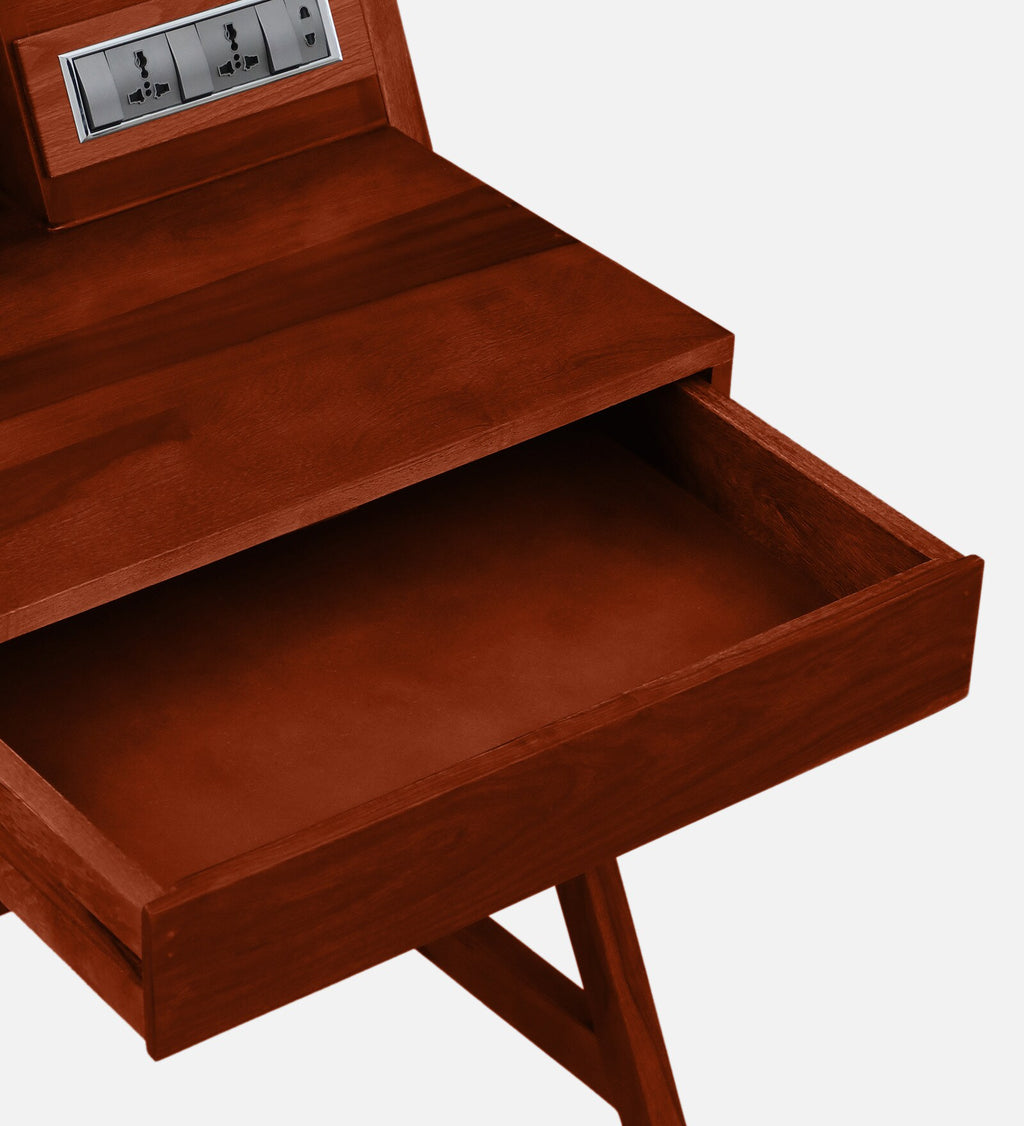 Aurex Workstation Desk In Honey Oak Finish