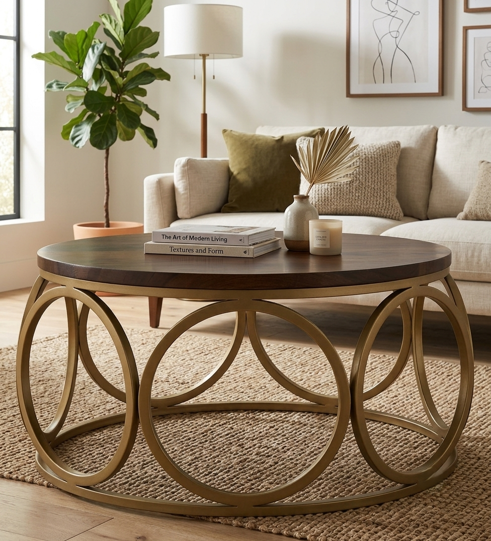 Aurvelo Round Coffee Table
