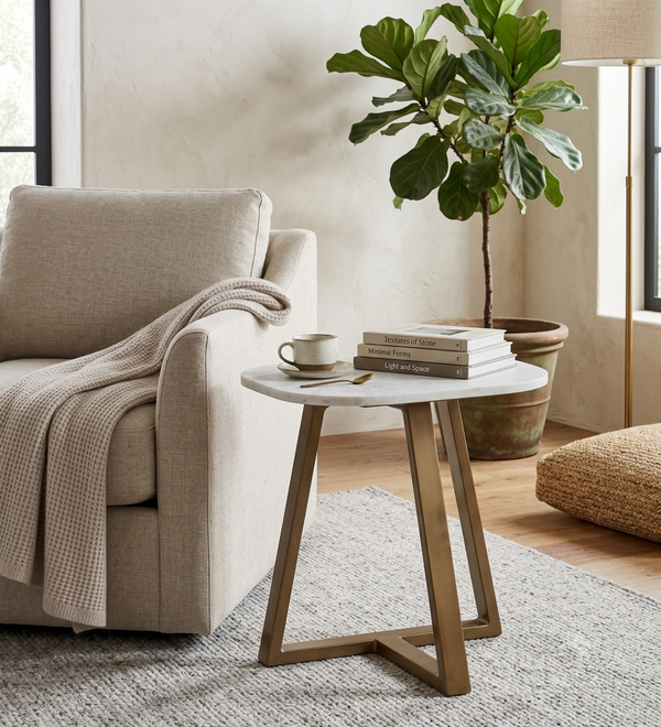 Calviro Marble Side Table