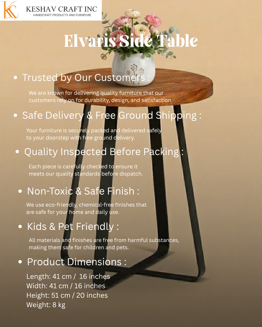 Elvaris Side Table