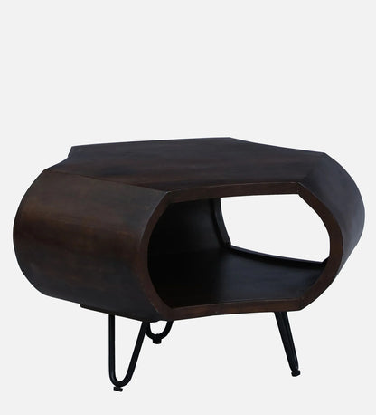 Zenvor Sculpt Coffee Table in Dark Walnut Finish