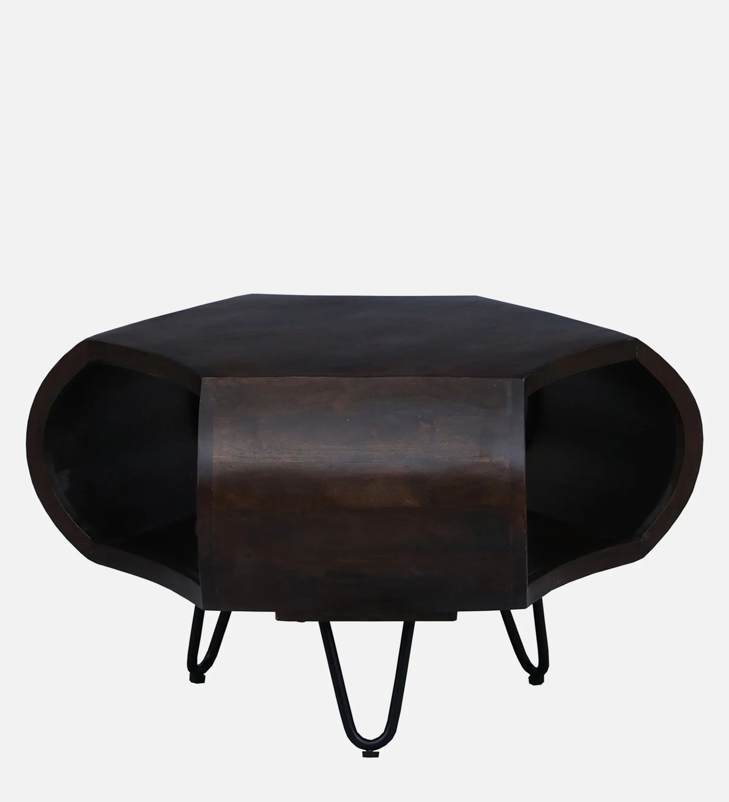 Zenvor Sculpt Coffee Table in Dark Walnut Finish