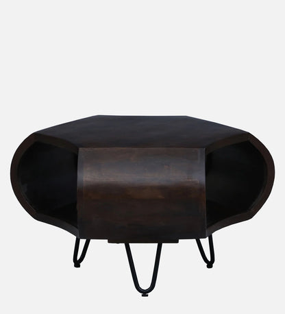 Zenvor Sculpt Coffee Table in Dark Walnut Finish