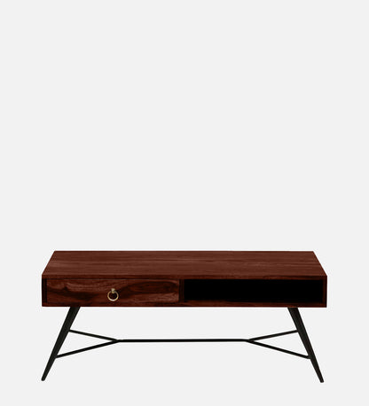 Velmor Storage Coffee Table in Honey oak finish
