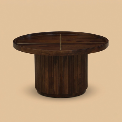 Regal Fluted Drum Coffee Table