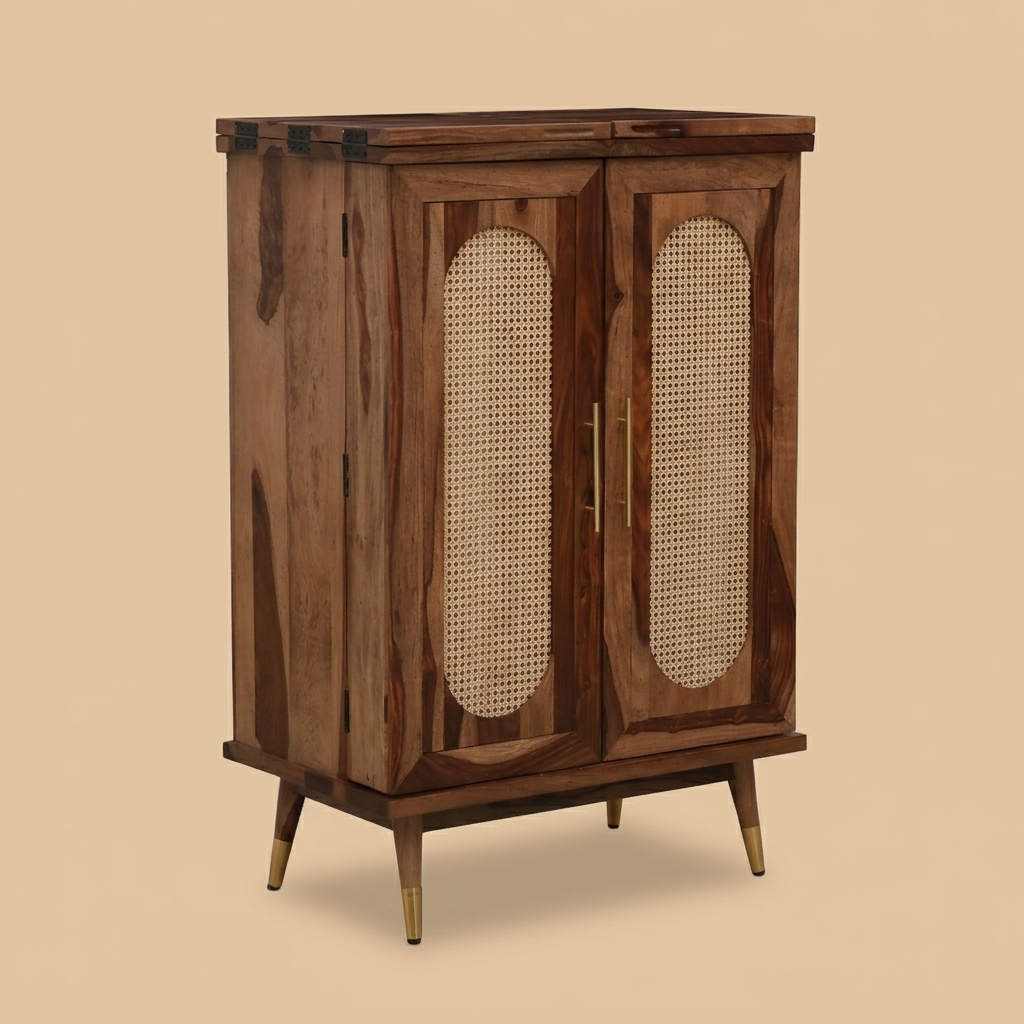 The Cane Atelier Bar Cabinet