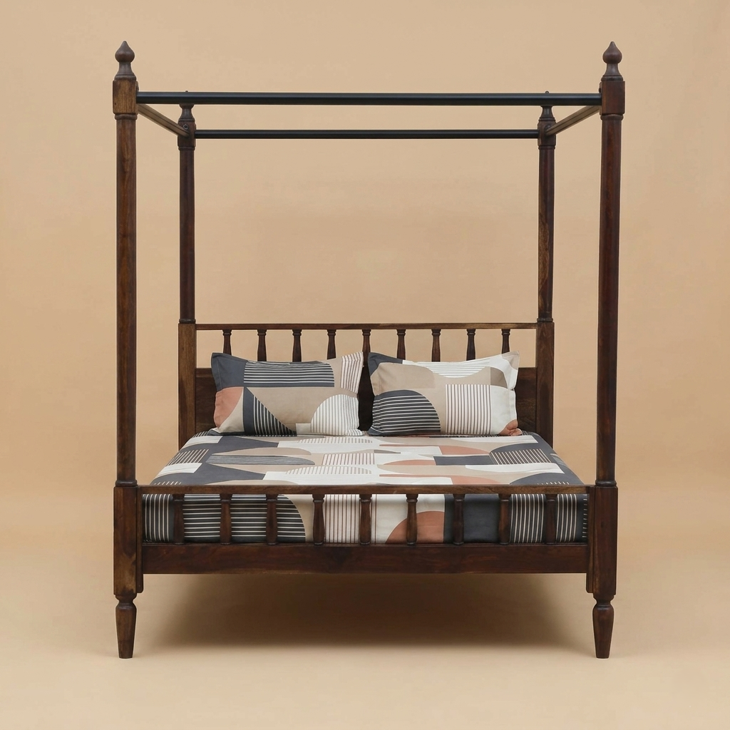 Alzora Sheesham Poster Bed