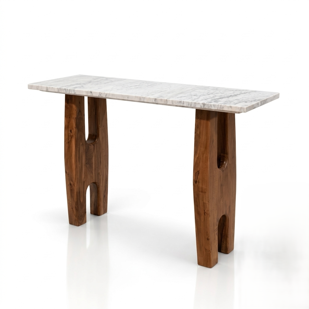 Kestran Marble-Top Console Table
