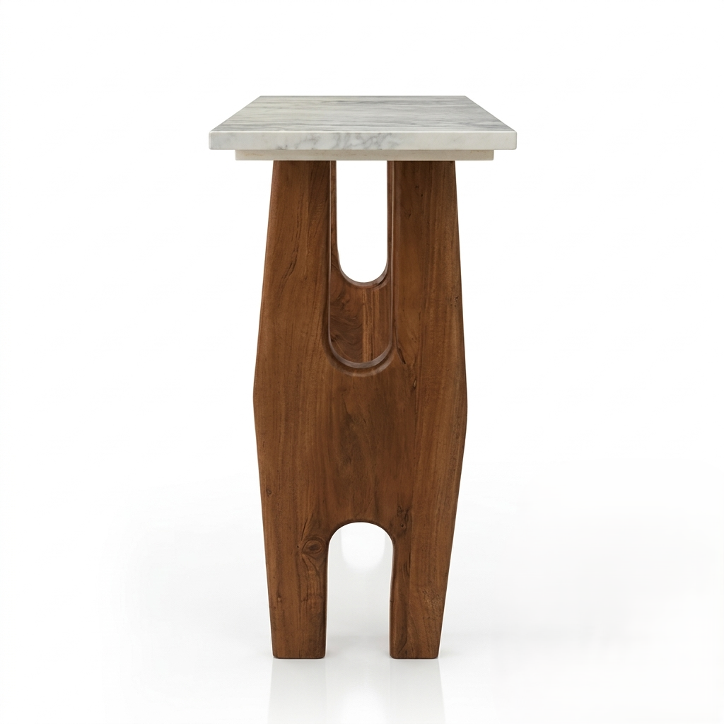Kestran Marble-Top Console Table