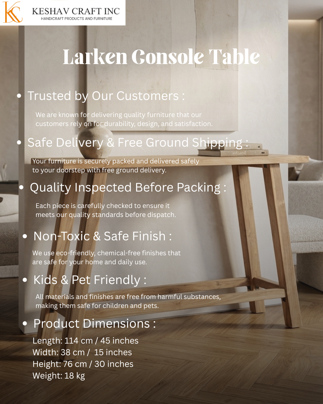 Larken Console Table