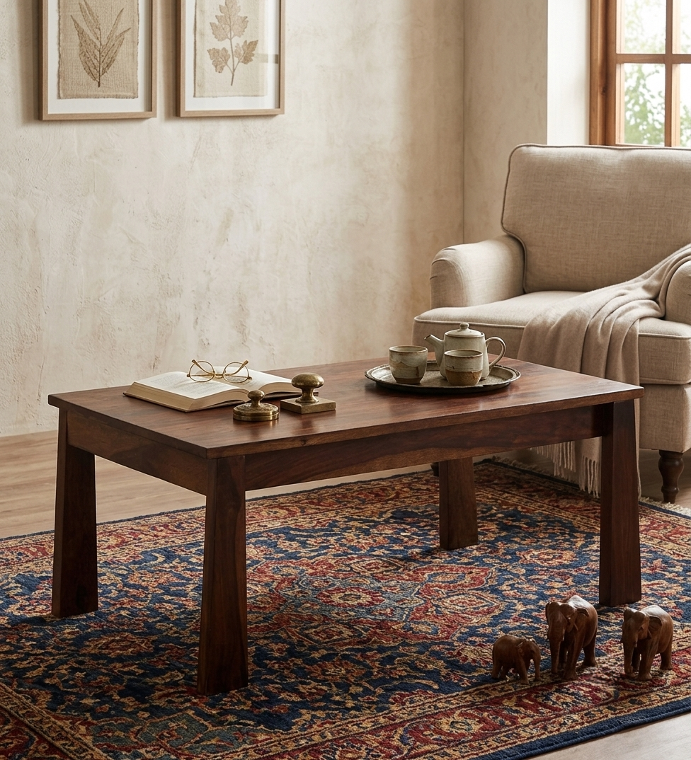Orvane Solid Wood Coffee Table with Provincial Teak Finish