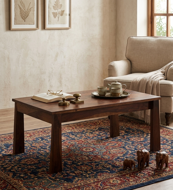 Orvane Solid Wood Coffee Table with Provincial Teak Finish