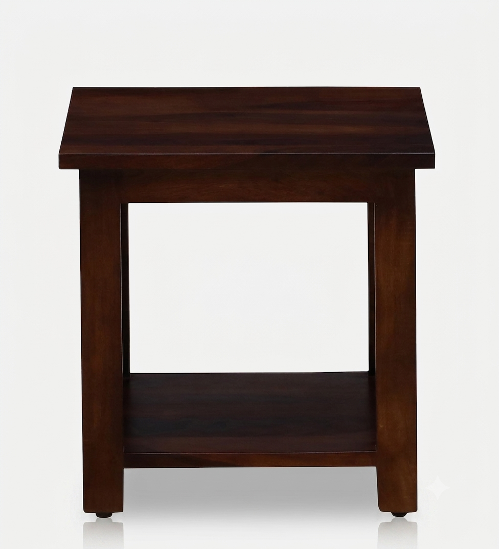 Ravon Slatted Side Table in Provincial Teak Finish