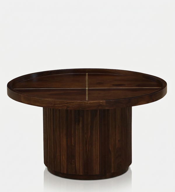 Regal Fluted Drum Coffee Table alternate