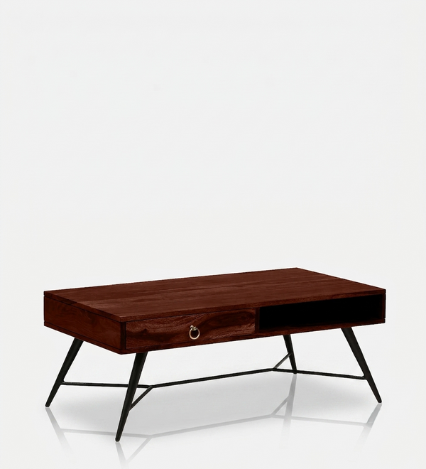 Velmor Storage Coffee Table in Honey oak finish alternate