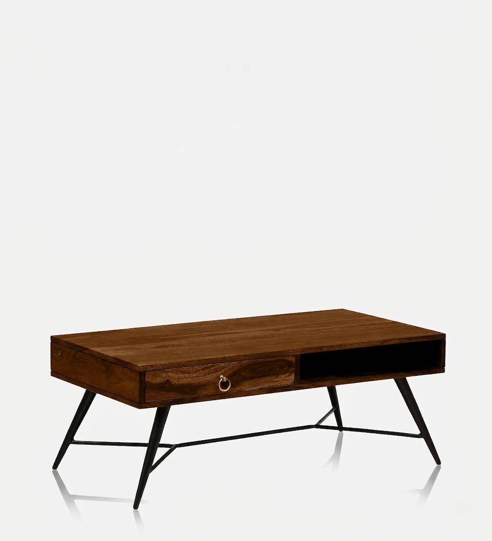 Velmor Storage Coffee Table in Provincial Teak Finish