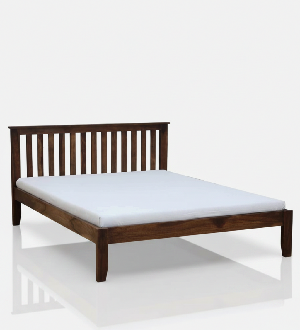 Velmora Slat Bed in Provincial Teak Finish