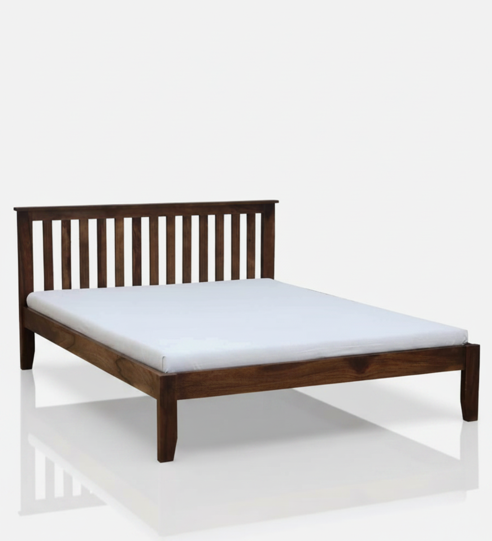 Velmora Slat Bed in Provincial Teak Finish