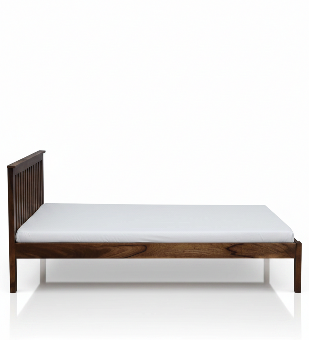 Velmora Slat Bed in Provincial Teak Finish