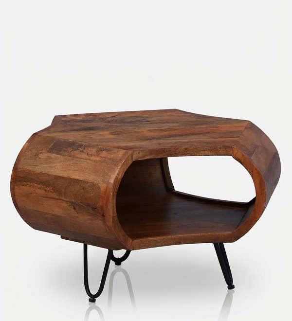 Zenvor Sculpt Coffee Table in Walnut Finish alternate
