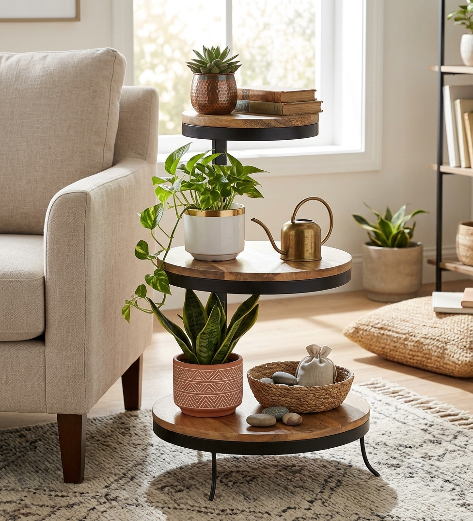 Zerith Tiered Side Table