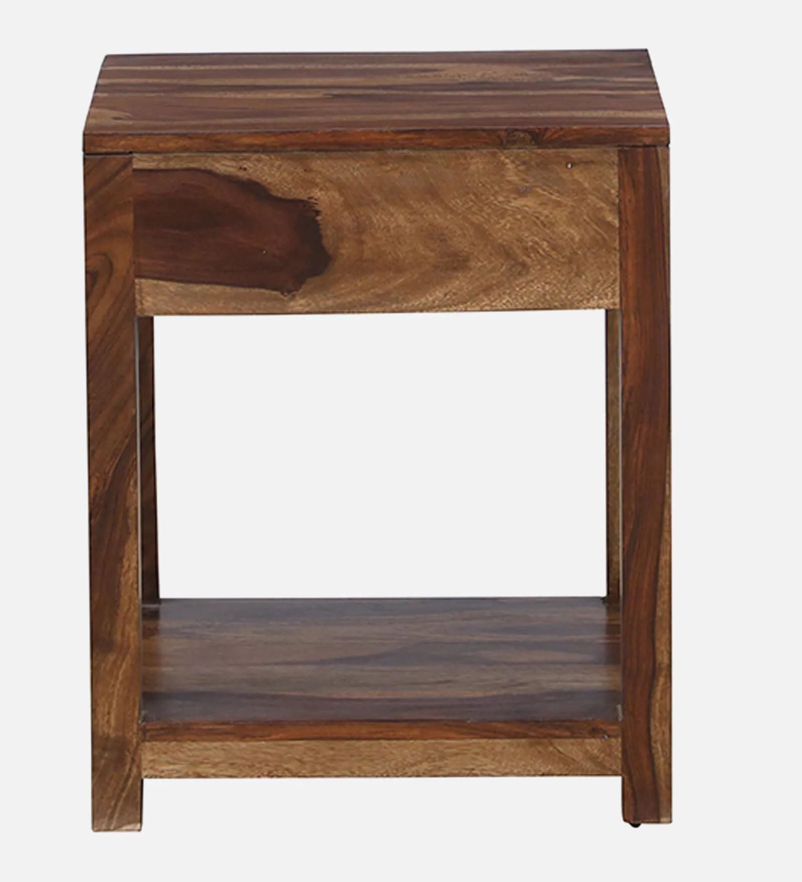 Zorvex Sheesham bedside Table In Provincial Teak Finish
