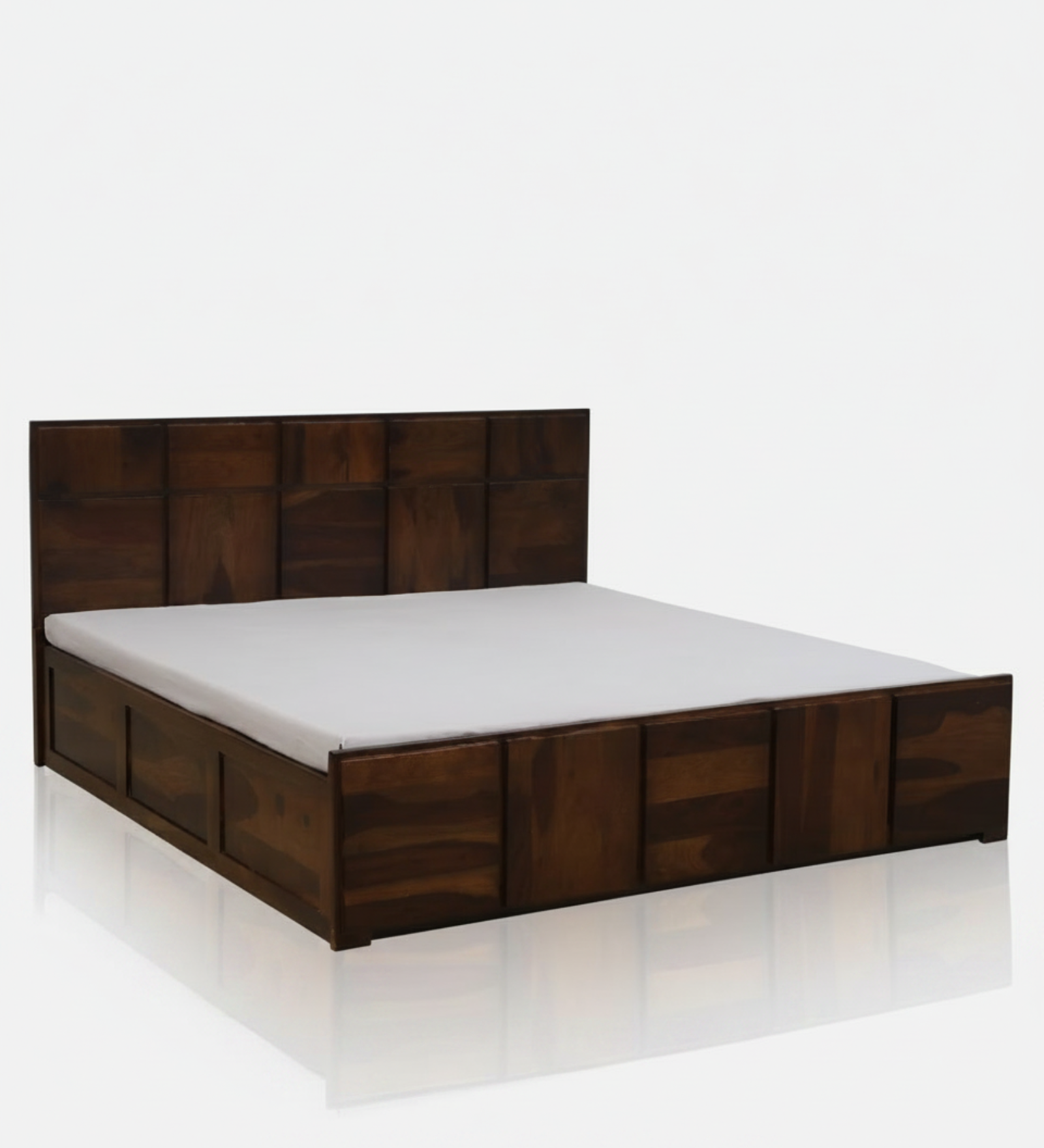 Zorvyn Sheesham Hydraulic Storage Bed