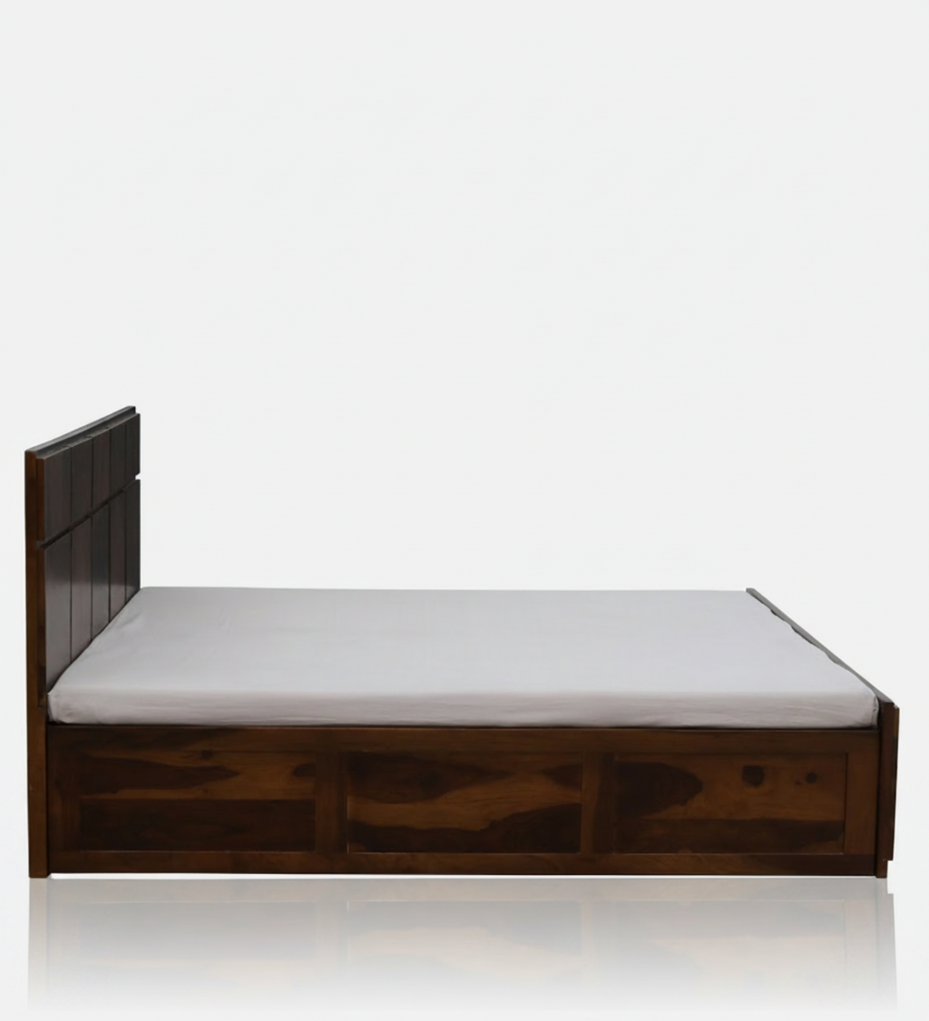 Zorvyn Sheesham Hydraulic Storage Bed