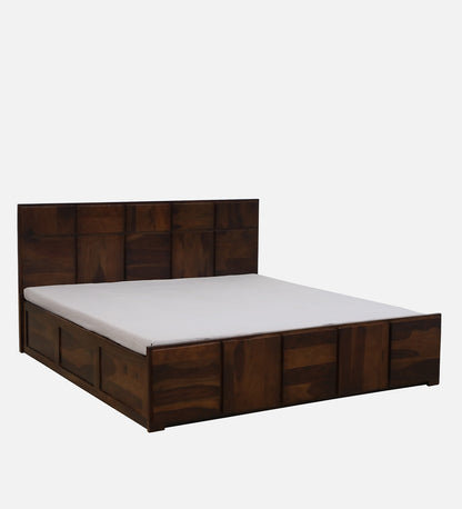 Zorvyn Sheesham Hydraulic Storage Bed