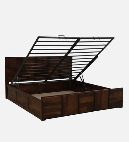 Zorvyn Sheesham Hydraulic Storage Bed