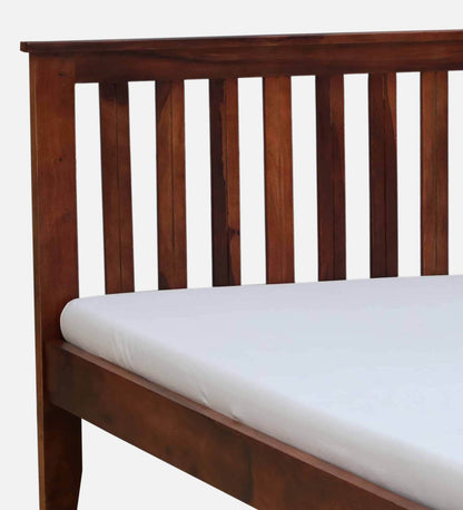 Velmora Slat Bed in Provincial Teak Finish