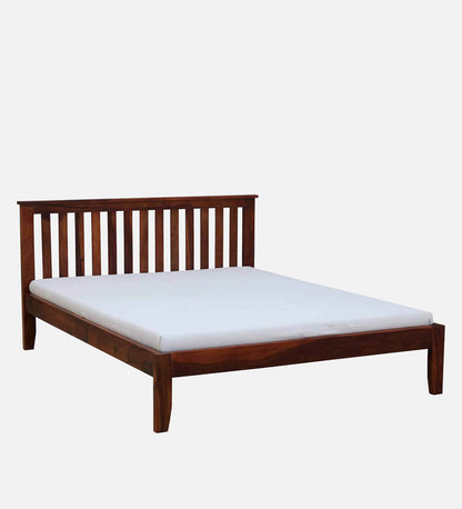 Velmora Slat Bed in Provincial Teak Finish
