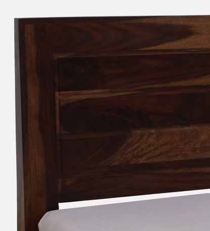 Tavion Panel Hydraulic Storage Bed in Provincial Teak Finish
