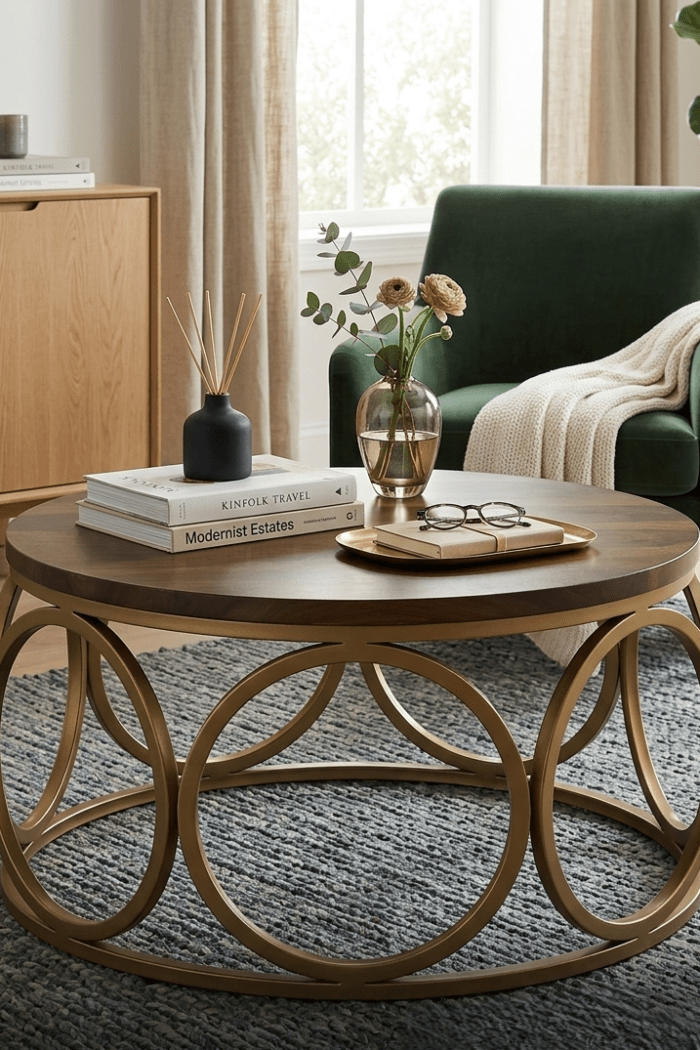 Aurvelo Round Coffee Table