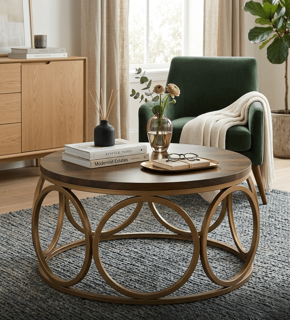 Aurvelo Round Coffee Table