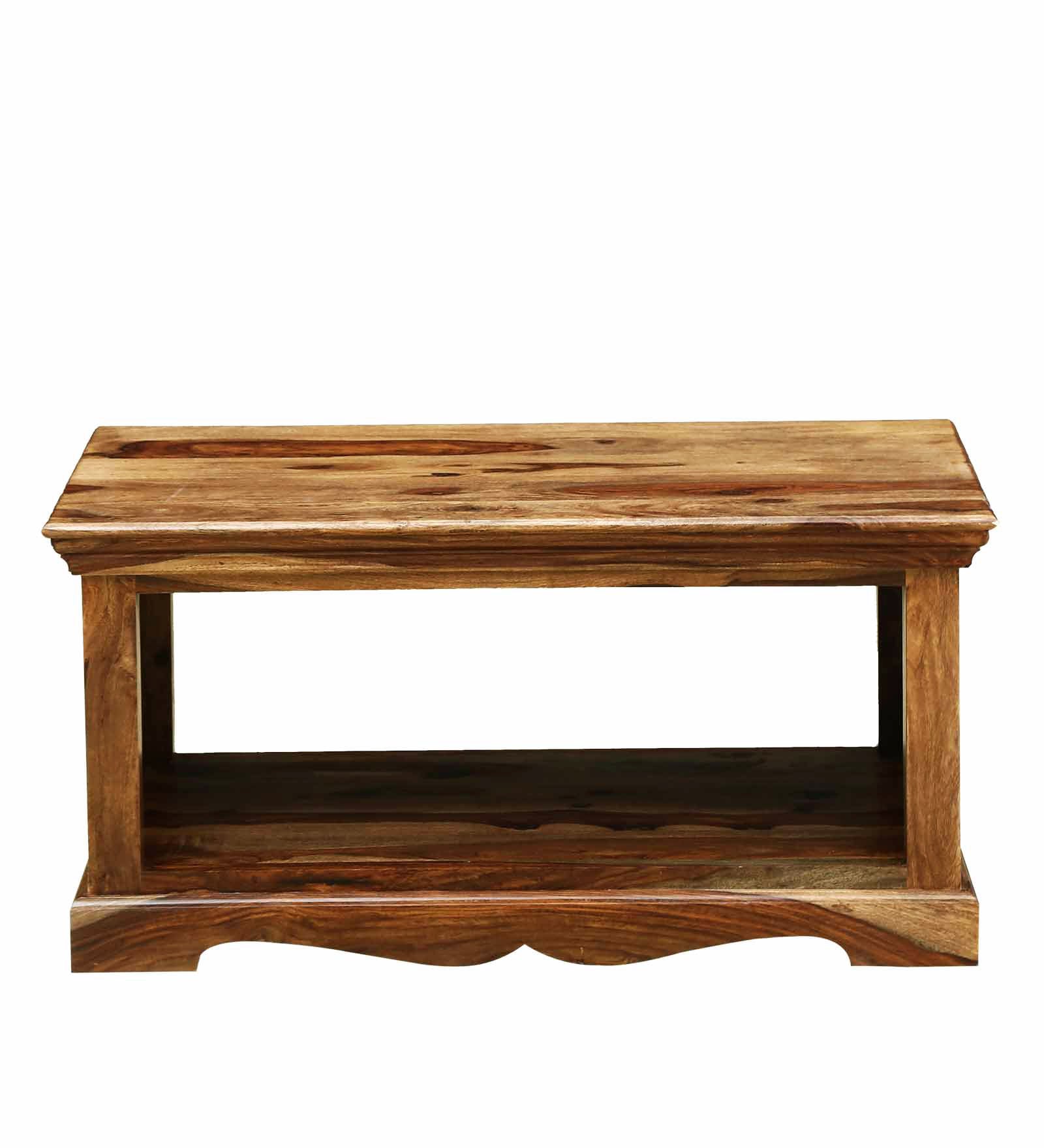 Jaalika Coffee Table in Rustic Teak Finish - Image 3