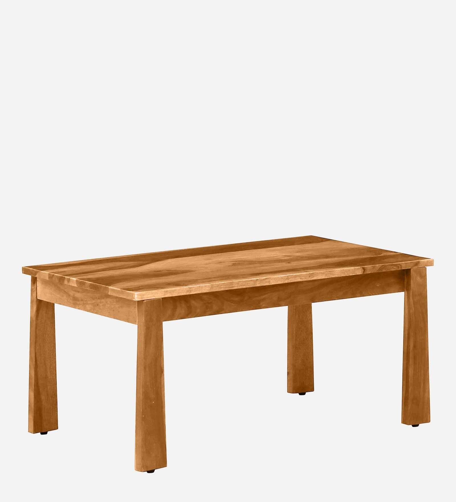 Orvane Solid Wood Coffee Table with Rustic Teak Finish