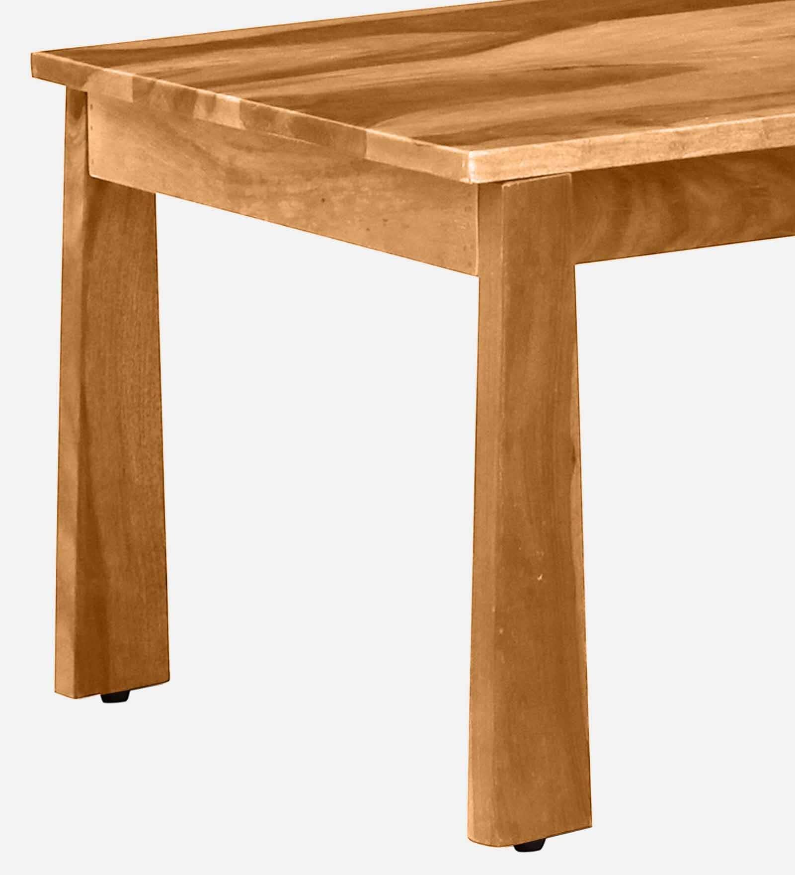 Orvane Solid Wood Coffee Table with Rustic Teak Finish - Image 4