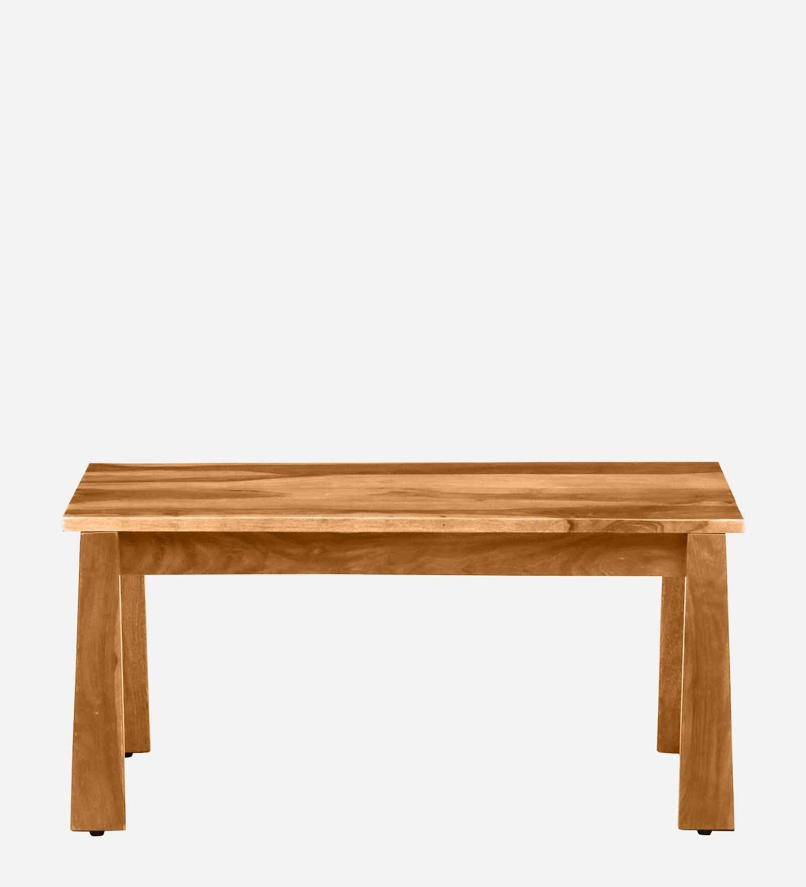 Orvane Solid Wood Coffee Table with Rustic Teak Finish - Image 2
