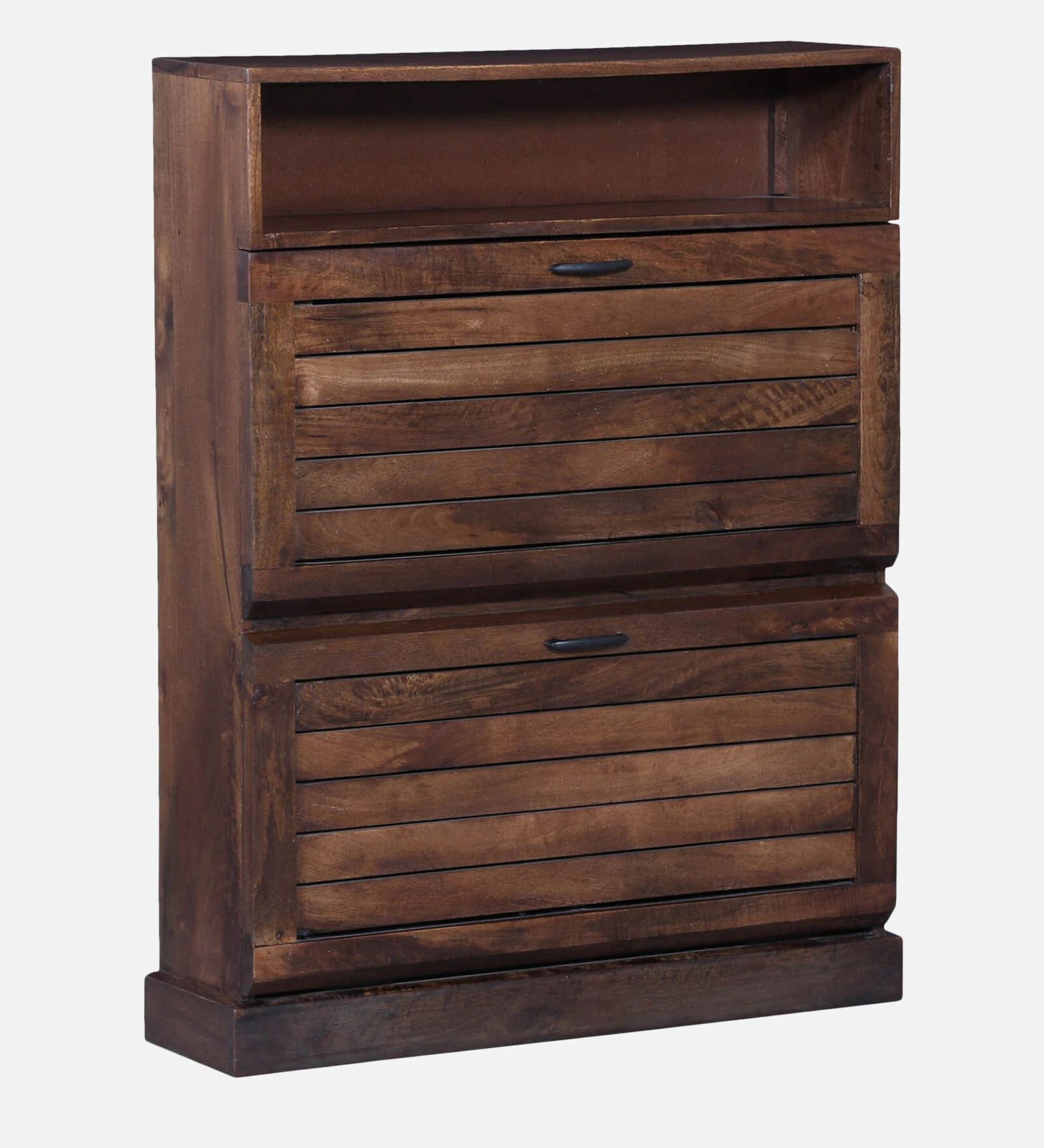 Virello Sheesham Shoe Cabinet in Provincial Teak Finish - Image 2