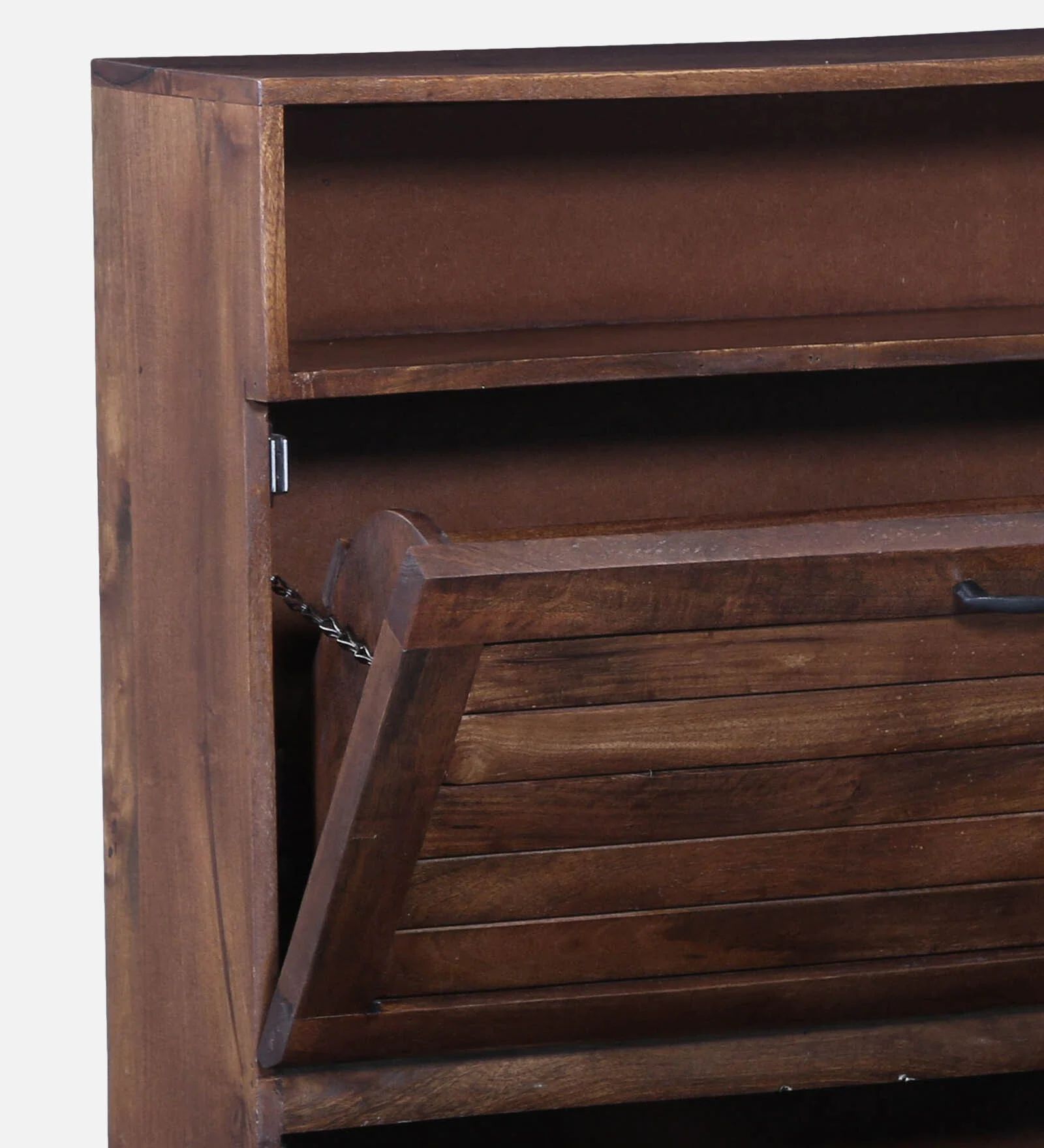 Virello Sheesham Shoe Cabinet in Provincial Teak Finish - Image 5