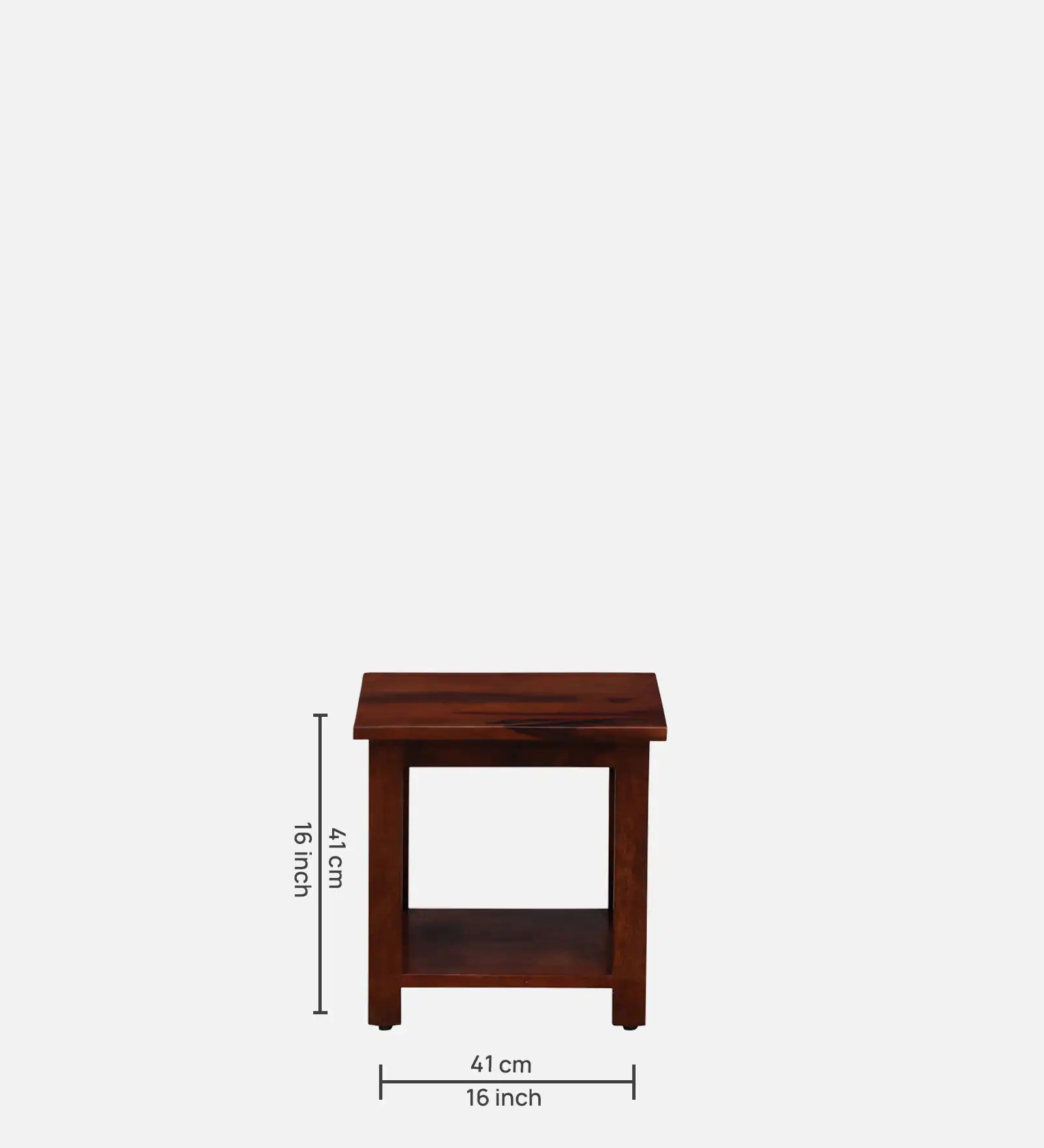 Ravon Slatted Side Table in Honey Oak Finish - Image 6