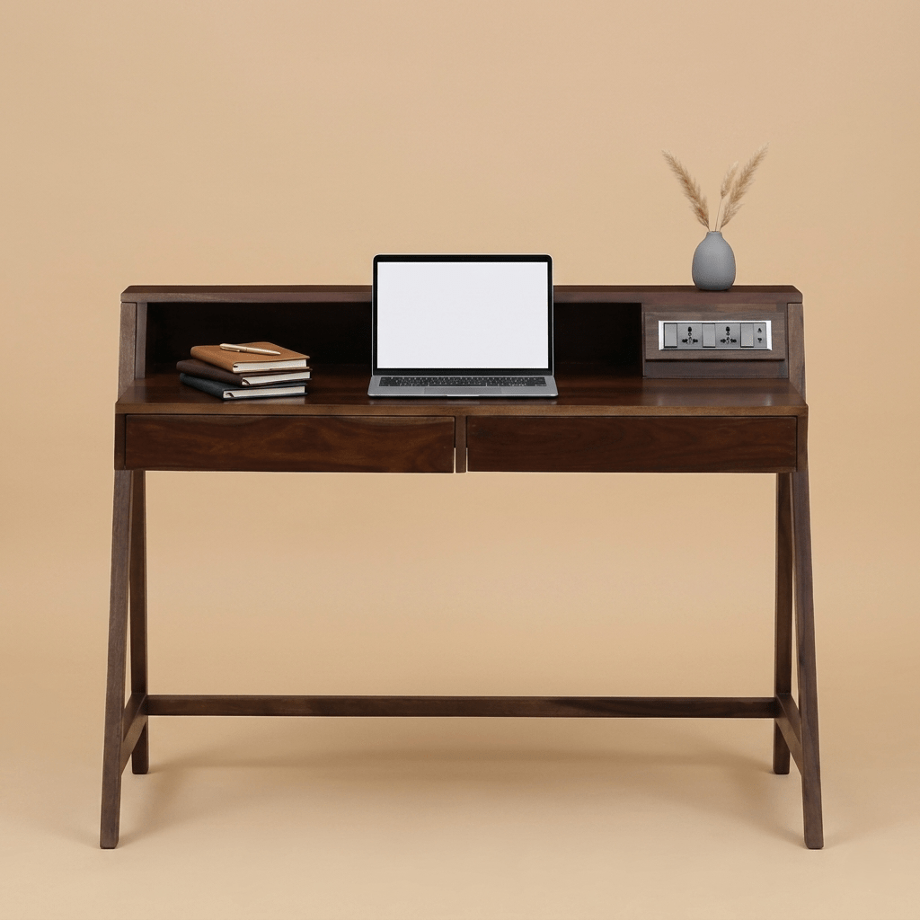 Aurex Workstation Desk In Provincial Teak Finish
