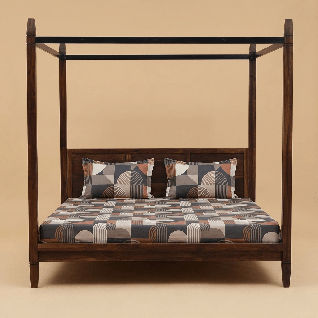 Zenvora Sheesham Poster Bed
