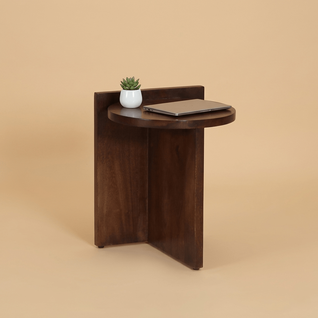 Trevon Solid Wood Side Table